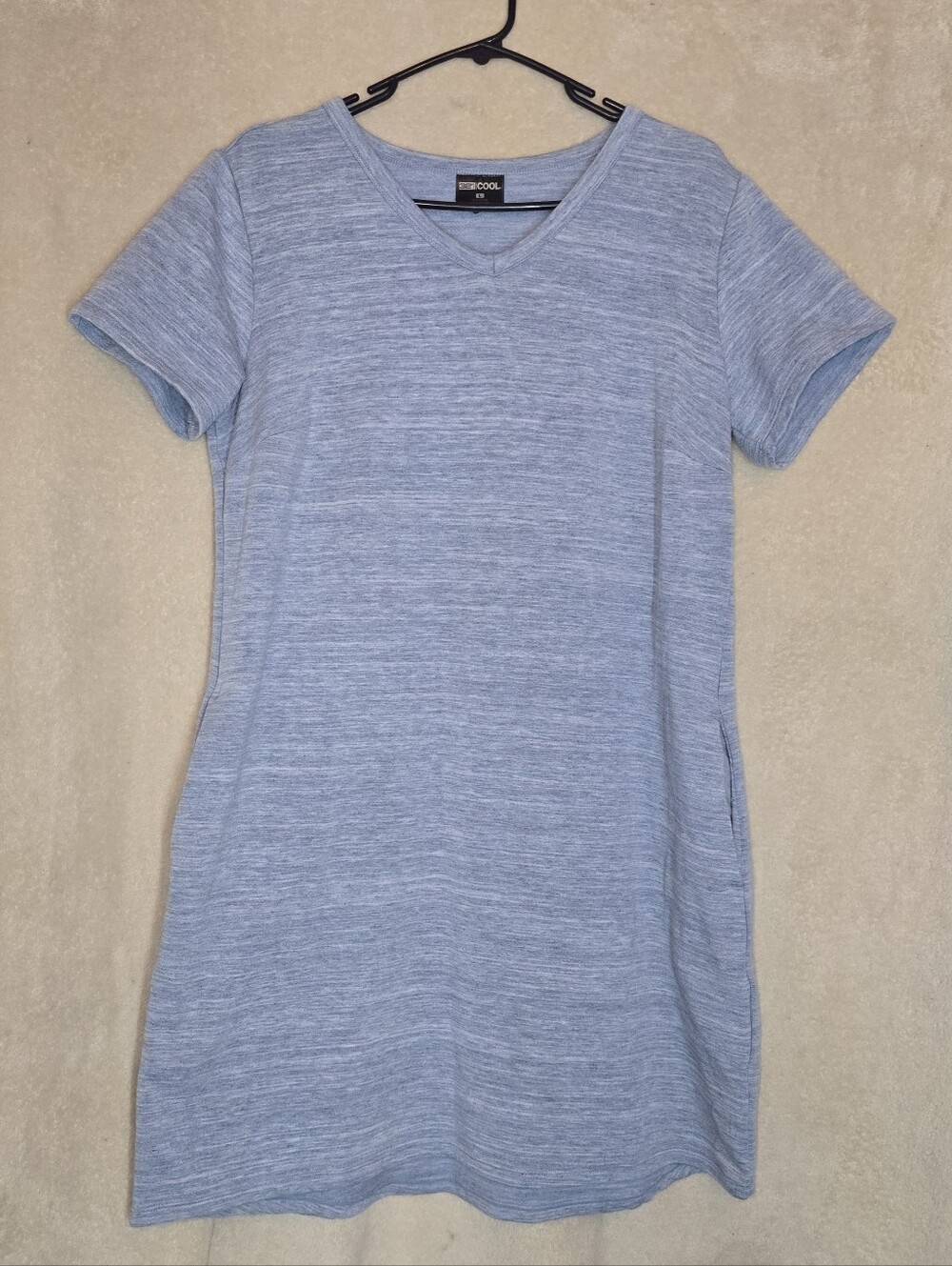 32 Degrees Ladies' Short Sleeve Dress Blue Striped Size Large